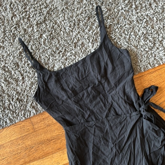 NWOT Princess Polly Black Love Lane Mini Ruffle Wrap Dress - Picture 4 of 12